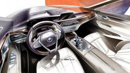 BMW serii 7 G11/G12 (2016) - szkic wnętrza