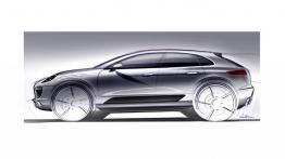 Porsche Macan (2014) - szkic auta