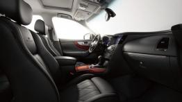 Infiniti QX70 (2014) - widok ogólny wnętrza z przodu