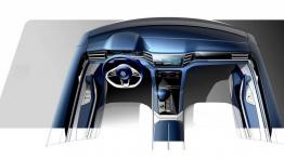 Volkswagen Cross Coupe GTE Concept (2015) - szkic wnętrza