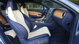 Bentley Continental GT Speed 2013 - widok ogólny wnętrza z przodu