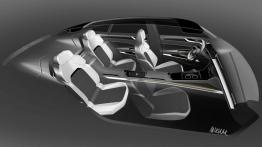 Volkswagen Sport Coupe Concept GTE (2015) - szkic wnętrza
