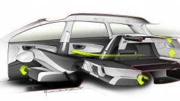 Seat Leon III ST (2014) - szkic wnętrza