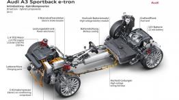 Audi A3 III Sportback e-tron (2013) - schemat konstrukcyjny auta