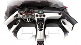 Mercedes klasy A 2013 - szkic wnętrza
