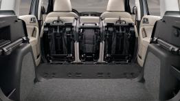 Skoda Yeti 2011 - tylna kanapa złożona, widok z bagażnika