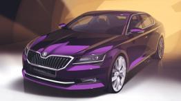 Skoda Superb III (2015) - szkic auta