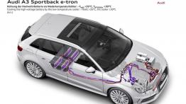 Audi A3 III Sportback e-tron (2013) - schemat konstrukcyjny auta