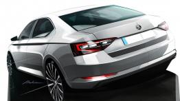 Skoda Superb III (2015) - szkic auta