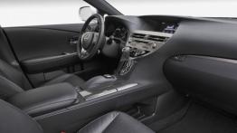 Lexus RX 450h F Sport - widok ogólny wnętrza z przodu