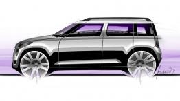 Skoda Yeti 2011 - szkic auta