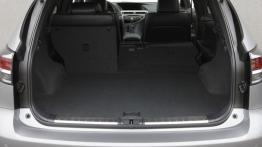 Lexus RX 450h F Sport - tylna kanapa złożona, widok z bagażnika
