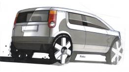 Skoda Yeti 2011 - szkic auta