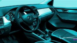 Skoda Fabia III Hatchback (2015) - szkic wnętrza