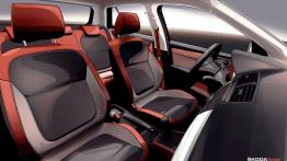 Skoda Fabia III Hatchback (2015) - szkic wnętrza