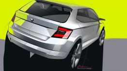 Skoda Fabia III hatchback (2015) - szkic auta