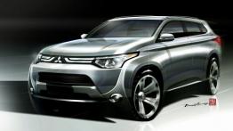 Mitsubishi Outlander III - szkic auta