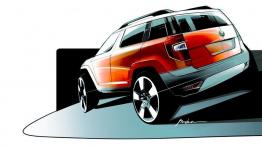 Skoda Yeti 2011 - szkic auta