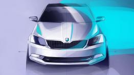 Skoda Fabia III hatchback (2015) - szkic auta