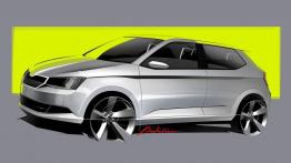 Skoda Fabia III hatchback (2015) - szkic auta