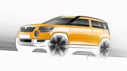Skoda Yeti 2011 - szkic auta
