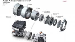 Audi A3 III Sportback e-tron (2013) - szkice - schematy - inne ujęcie