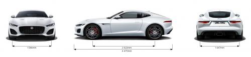 Szkic techniczny Jaguar F-Type Coupe Facelifting MY21