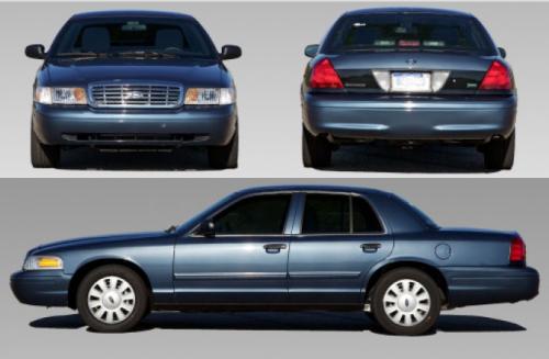 Szkic techniczny Ford Crown Victoria II