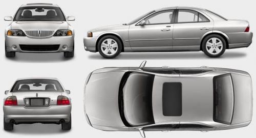 Szkic techniczny Lincoln LS II