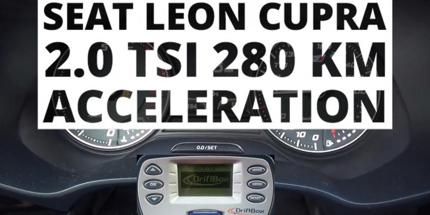 Seat Leon Cupra 280 2.0 TSI 280 KM (DSG) - przyspieszenie 0-100 km/h
