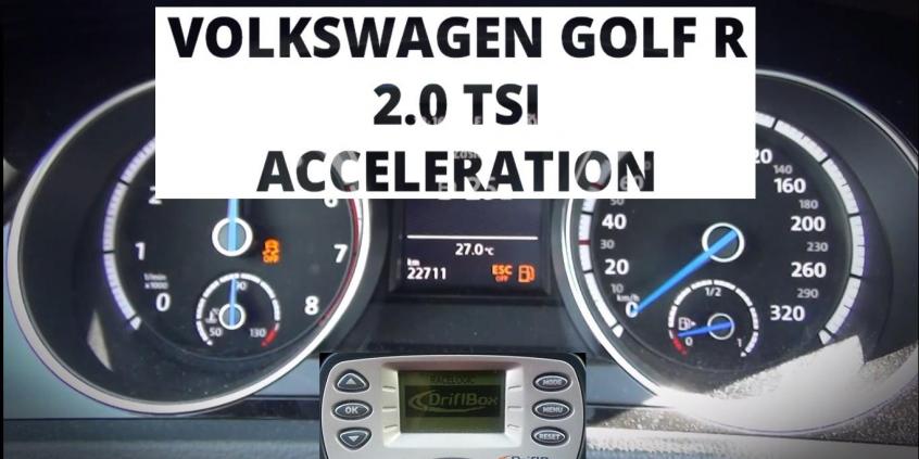 Volkswagen Golf R 2.0 TSI 300 KM - przyspieszenie 0-100 km/h
