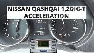 Nissan Qashqai 1.2 DIG-T 115 KM - acceleration 0-100 km/h
