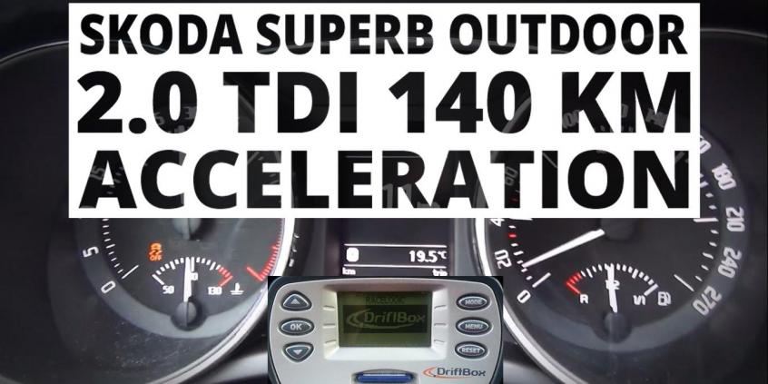 Skoda Superb Outdoor 2.0 TDI 140 KM - przyspieszenie 0-100 km/h