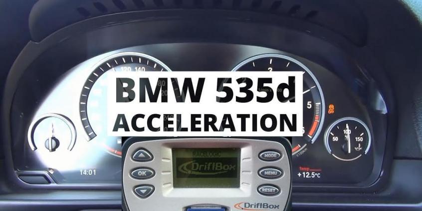 BMW 535d xDrive 313 KM - acceleration 0-100 km/h