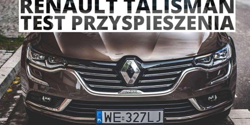 Renault Talisman 1.6 Energy TCe 200 KM (AT) - przyspieszenie 0-100 km/h 