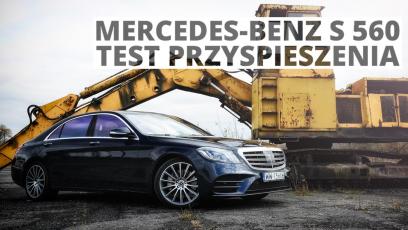 Mercedes-Benz S560 4.0 V8 469 KM (AT) - przyspieszenie 0-100 km/h