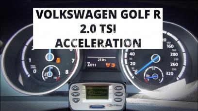Volkswagen Golf R 2.0 TSI 300 KM - przyspieszenie 0-100 km/h