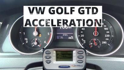 Volkswagen Golf GTD 2.0 TDI-CR 184 KM - acceleration 0-100 km/h