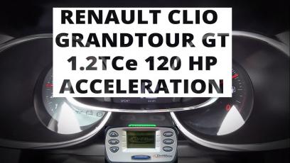 Renault Clio Grandtour GT 1.2 TCe 120 KM - acceleration 0-100 km/h
