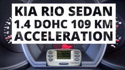 Kia Rio Sedan 1.4 DOHC 109 KM - przyspieszenie 0-100 km/h