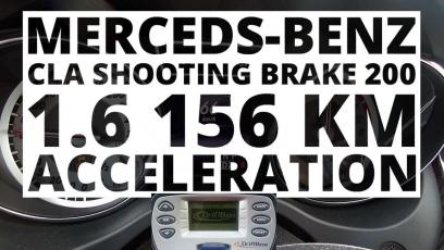 Mercedes-Benz CLA Shooting Brake 200 1.6 156 KM (AT) - przyspieszenie 0-100 km/h