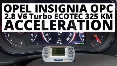 Opel Insignia OPC 2.8 V6 Turbo ECOTEC 325 KM (AT) - przyspieszenie 0-100 km/h 