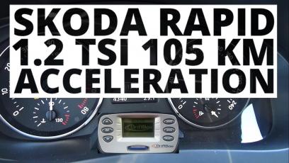 Skoda Rapid 1.2 TSI 105 KM (MT) - przyspieszenie 0-100 km/h