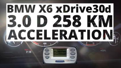 BMW X6 xDrive30d 258 KM (AT) - przyspieszenie 0-100 km/h 