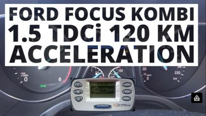Ford Focus Kombi 1.5 TDCi 120 KM (MT) - przyspieszenie 0-100 km/h 