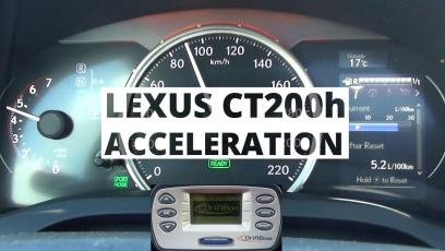 Lexus CT200h e-CVT 136 KM - acceleration 0-100 km/h
