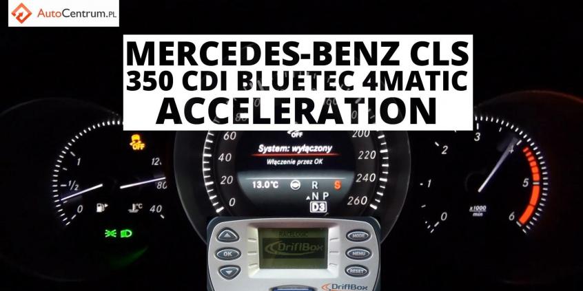 Mercedes-Benz CLS 350 CDI BlueTEC 4MATIC 251 KM - przyspieszenie 0-100 km/