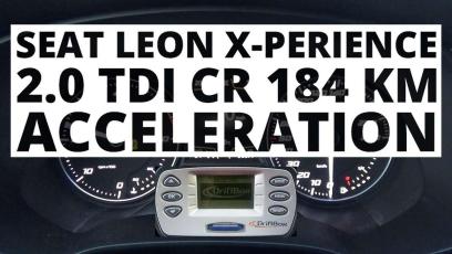 SEAT Leon X-Perience 2.0 TDI 184 KM (AT) - przyspieszenie 0-100 kmh 