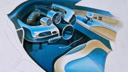 Mercedes F300 - szkic wnętrza