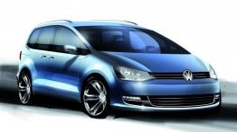 Volkswagen Sharan II (2010) - szkic auta